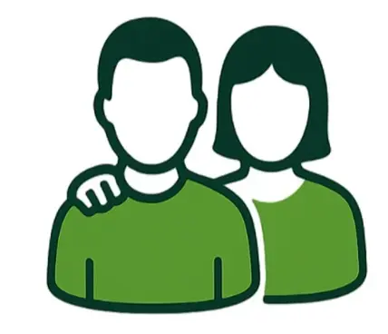 ícono que representa el acompañamiento de Alondria en todas las etapas del ciclo de vida de un cliente ícono de acomplañamiento